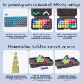 3D Challenges IQ Puzzle Board Game Classic Pyramid Plate Pearl Logical Mind For Children Pyramid Beads Montessori Toys .