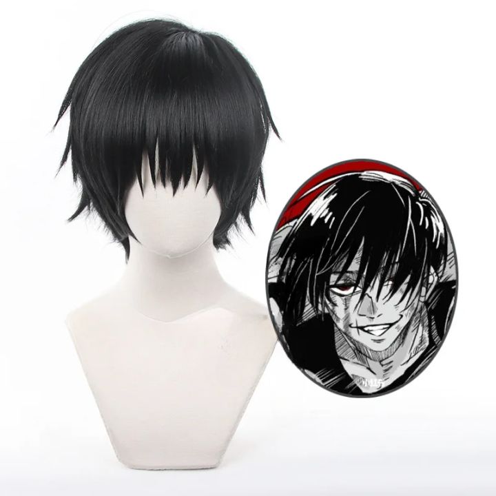 Anime%20Jujutsu%20Fushiguro%20Toji%20Cosplay%20Synthetic%20wig%20Short%20Black%20hair%20for%20men%20costumes%20Wigs%20-%20Image%205