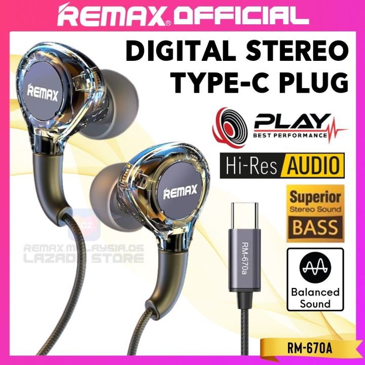 Remax Crystal clear Sound Type C Hands free | Daraz.lk