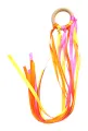 Montessori Style Sensory Toy BPA-free Non-toxic Baby Ribbon Ring Newborns Upwards Develop Colour Recognition Sensory Toy.