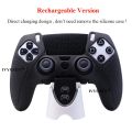IVYUEEN Soft Rubber Silicone Case for PlayStation 5 PS5 DualSense Edge Controller Protector Skin Thumb Grip Caps Accessories. 