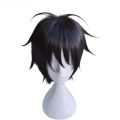 Anime Monkey D. Luffy Short Black Cosplay Wig Heat Resistant Synthetic Hair Wigs.