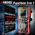 ANENG AOS03 Oscilloscope Multimeter Signal Generator Waveform Output Handheld Battery  LCD Screen Display Multimeter. 