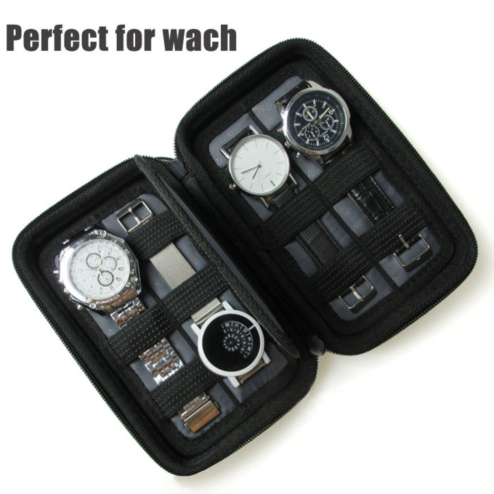 Eva%20Hard%20Shell%204-Slot%20Watch%20Case%20Portable%20Strap%20Data%20Cable%20Bag%20Waterproof%20Travel%20Watch%20Storage%20Zipper%20Box%20-%20Image%204