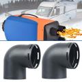 Elbow Duct Connector 60/75mm L-Shape Car Diesel Air Parking Heater Ducting Pipe Outlet Connector for Eberspaecher for Webasto.