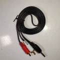 3.5mm to 2 RCA Audio Video Cable Y Splitter Cable for PC DVD Computer TV Recorder Speakers. 