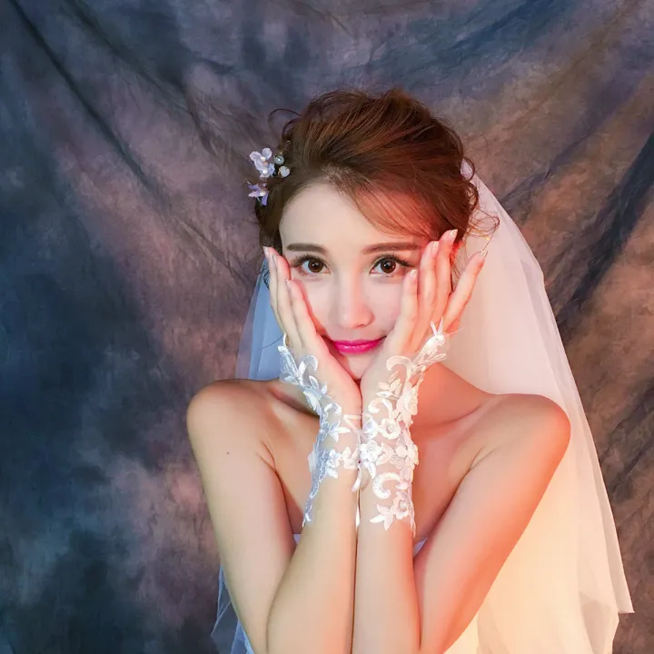 Bridal%20Gloves%20Wedding%20Fingerless%20Lace%20Embroidery%20Pearls%20Finger%20Photo%20Decoration%20Flower%20Hand%20Gloves%20-%20Image%204