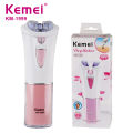 Kemei KM-1999 Depilatory Electric Female Epilator Women Dry Battery Hair Removal For Facial Body Armpit Underarm Leg Depilation.