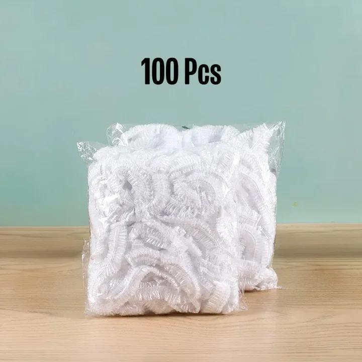 100Pcs Reusable Elastic Food Storage Covers Disposable Food Plastic Wraps Storage, Fresh Keeping Bags Plastic Sealing Bags Food Cover Elastic Stretch Adjustable Bowl Lids Reusable Universal Kitchen Wrap Fresh Keeping Caps to Put on Plates and Bowls