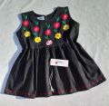 Hand embroidered soft cotton/lawn Frock with heavy neck work summer dress  for baby girls. 