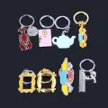 TV Friends Keychains Pin Central Perk Coffee Time Monica Door Frame Lobster Key Chain For Girl Men Best Keyring Jewelry Gift. 