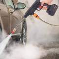 Cordless high Pressure car washer . Wireless pressure washer . Solar washer .bike washer . Rechargeable Portable Power Cleaner with Multi-Function Nozzle Suitable for Car Washing Gardening. 