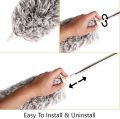 Long Microfiber Duster Extendable Cobweb Duster High Ceiling Brush Scratch Resistant Washable Bendable Dusters 100 Inches Extension. 