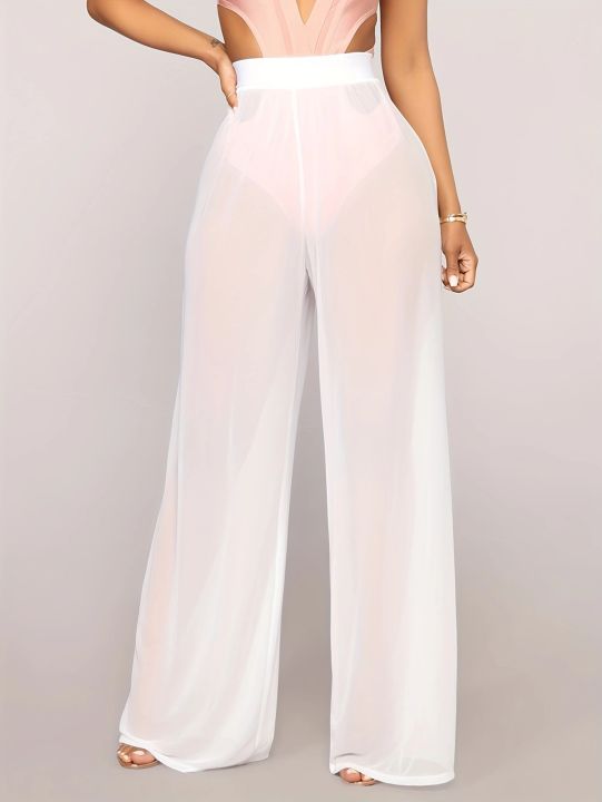 Hot%20Selling%20Mesh%20Wide%20Leg%20Pants%20In%20Europe%20And%20America%20%20Perspective%20High%20Waisted%20Straight%20Leg%20Pants%20Solid%20Color%20Loose%20Pants%20-%20Image%205