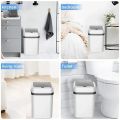 Smart Trash Kitchen Bathroom Recycling TrashCan Automatic Sensor Dustbin Electric Waste Bin Waterproof Wastebasket For 13L • Sensorized Dustbin•. 