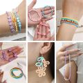 24Colors Glass Seed Bead Box Set Round Beads For DIY Bracelet Necklace Jewelry Making Accessories Random Colors Beads Size 6.0MM. 