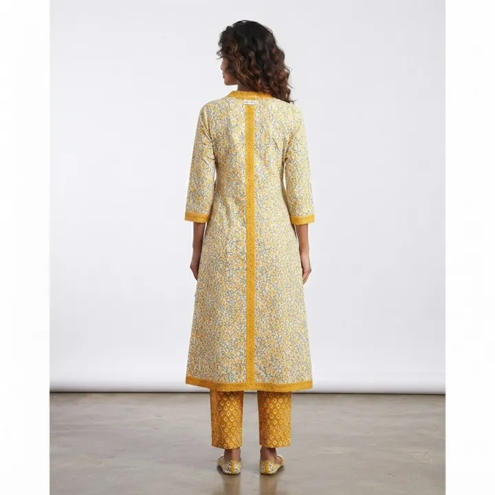 Designer%20Readymade%20Three%20Piece%20Linen%20Gown%20Style%20Long%20Kurti%20for%20Women%20and%20Girls%20Ready%20to%20Wear%20-%20Image%202