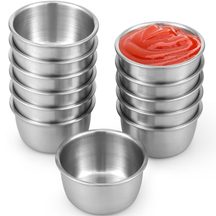 12%20Pcs%20Sauce%20Dipping%20Bowl%20304%20Stainless%20Steel%20Dipping%20Cups%20Round%20Sauce%20Dishes%2045/55ml%20Mini%20Reusable%20Seasoning%20Cups%20Dipping%20Cups%20-%20Image%208