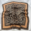 Luxury Floral Print Female Satin Neck Scarf Square Hair Scarves Foulard Head Band Shawls Wraps Neckerchief Bandana Women. 