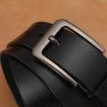 Men Genuine Leather Belts High Quality Pin Buckle Waist Straps Belt  for Men LONG Large 110 120 130 140 150 160 170cm Plus Size. 