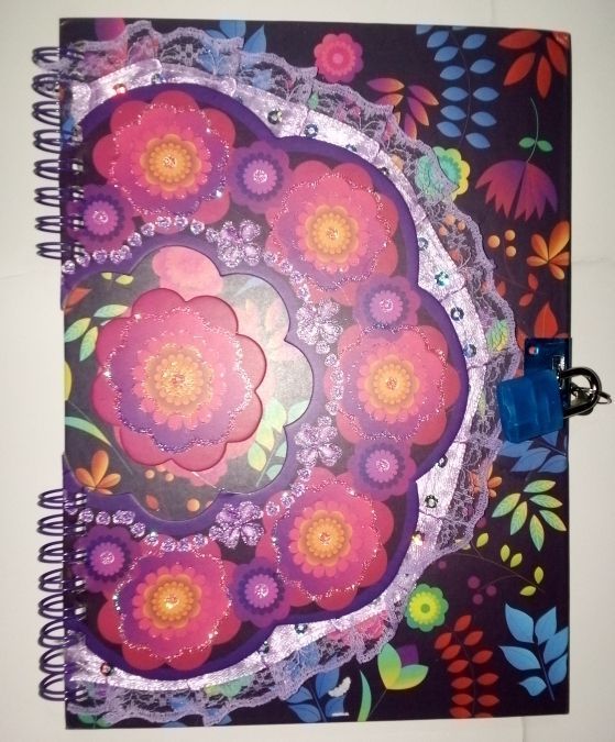 Fancy Spiral Lock Diary