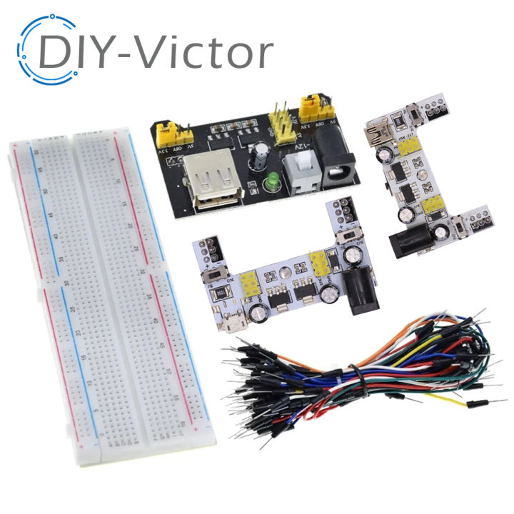 3.3V/5V%20MB102%20Breadboard%20Power%20Module+MB-102%20830%20Points%20Prototype%20Bread%20board%20For%20Arduino%20DIY%20Kit%20+65%20Flexible%20Jumper%20Wires%20-%20Image%205