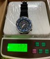 Foxbox Tuna FB0024 Blue Rubber Strap Black Diver Design Silicon Bracelet. 