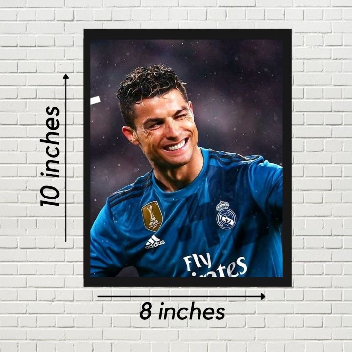Cristiano%20Ronaldo%20Real%20Madrid%20Wall%20Frame%20-%20Wooden%20Board,%2010x8%20inches%20-%20Image%203