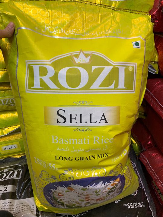 Pakistan Rozi Api Rozi sella basmati rice 25kg pack long grain mix | Daraz.pk