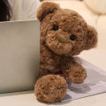 New 30cm Lovely Curly Teddy Bear Doll Brown Bear Plush Soothing Toy Stuffed Toys Room Decoration Birthday  for Kids,Girls. 