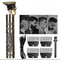 Original Vintage T9 Professional Hair Trimmer for Men | Genuine Rechargeable Metal Hair Clipper with Steel Body | Barber-Grade Cutting Machine. 