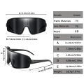 Outdoor Casual Sunglasses Large Lens Windproof Sports Bike Men Women Cycling Driving Camping Mtb Bicycle Unisex Eyewear UV400. 