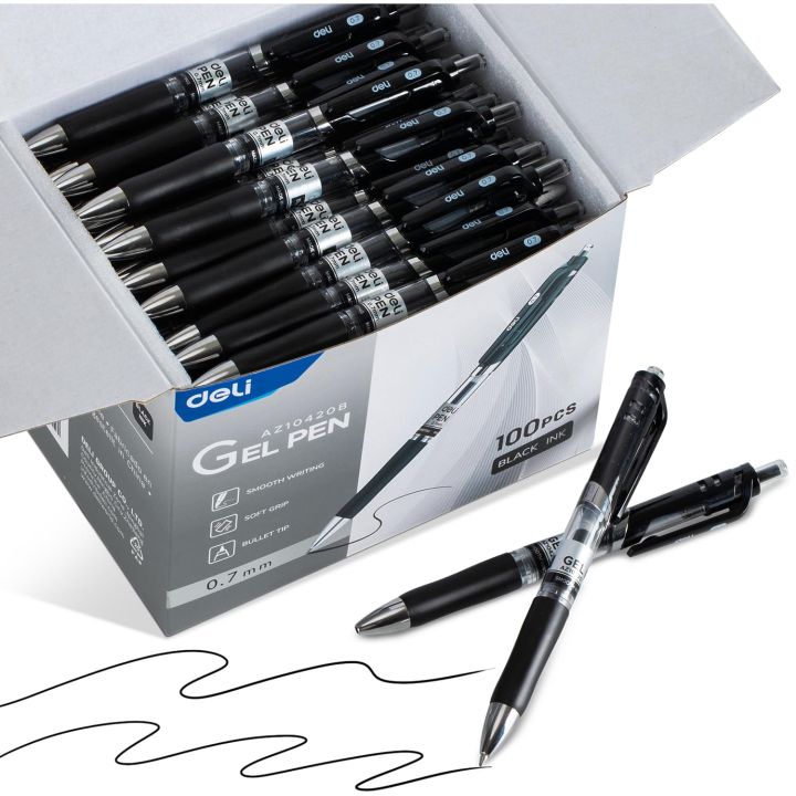 deli%20Gel%20Pens,%2010%20Pcs%20Retractable%20Pens%20Black%20Ink,%20Medium%20Point%20Pen%200.5mm,%20Smooth%20Writing,%20Fast%20Dry,%20No%20Bleed%20for%20Journaling%20Not%20-%20Image%205
