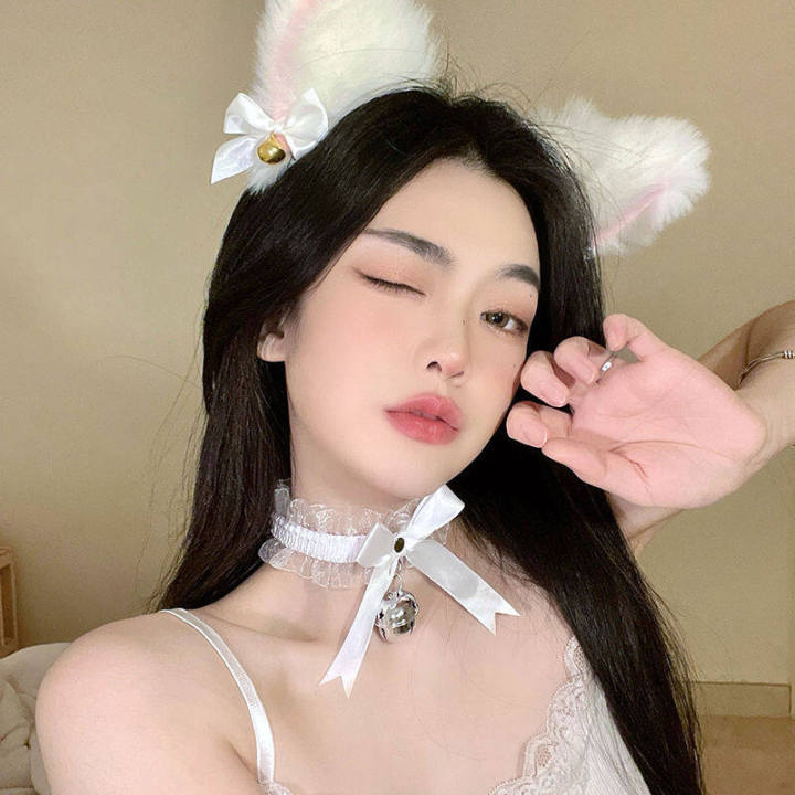 Plush%20Lace%20Cat%20Ears%20Bell%20Headband%20for%20Women%20Korean%20Style%20Elegant%20Fashion%20Girl%20Hair%20Band%20Party%20Cosplay%20-%20Image%202