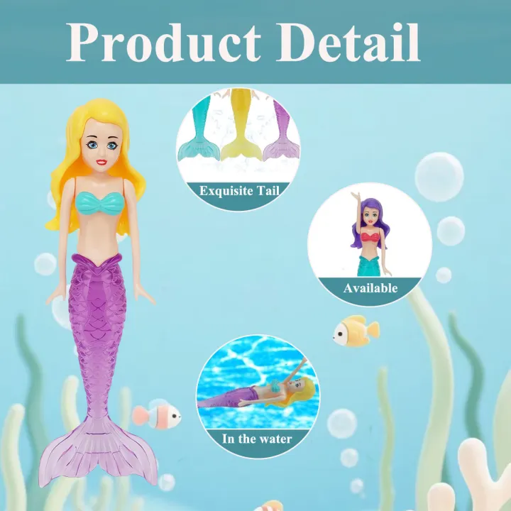 New%20Mermaid%20Dive%20Toys%202/3/4%20PCS%20Colorful%20Bath%20Toy%20Play%20in%20Water%20Pool%20Float%20Toys%202%20Rising%20Modes%20Games%20for%20Toddlers%20Children%20Gift%20-%20Image%207