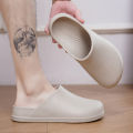 Men Slippers WaterProof Anti Skid Chef Shoe Breathable Slip on Casual Home Slippers Lightweight Beach Sandals Male Garden Clogs. 