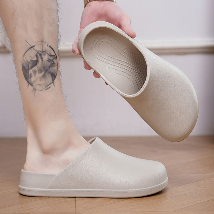 Men%20Slippers%20WaterProof%20Anti%20Skid%20Chef%20Shoe%20Breathable%20Slip%20on%20Casual%20Home%20Slippers%20Lightweight%20Beach%20Sandals%20Male%20Garden%20Clogs%20-%20Image%205