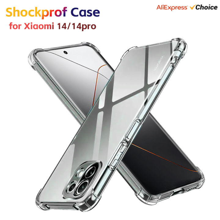 Transparent TPU Case for Xiaomi 14 Pro POCO F6 X6 Pro Phone Case Shockproof Soft Silicone Cover Mi 14 Ultra POCO X6 Neo Case