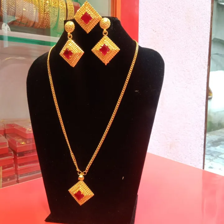 Gold%20Plated%20Mini%20Haar%20Necklace%20With%20Earring%20And%20Ring%20For%20Women%20-%20Image%209