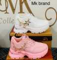 Girls Pink High Soul Shoes Chunky Design Tranding. 