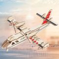 1set DIY Wooden Model Kit 3D Puzzle Assembly Wood Craft Ornament for Bedroom & Living Room Decor. 