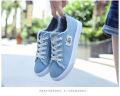 2026 Spring Summer Women Canvas Sneaker Low Top Denim Sneakers Ladies Lace-Up Flat Canvas Board Shoes Female Sapatos Femininos. 