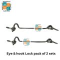 Hook and Eye Lock / Hook Latch with Eye, Barn Lock for Door and Windows.. 