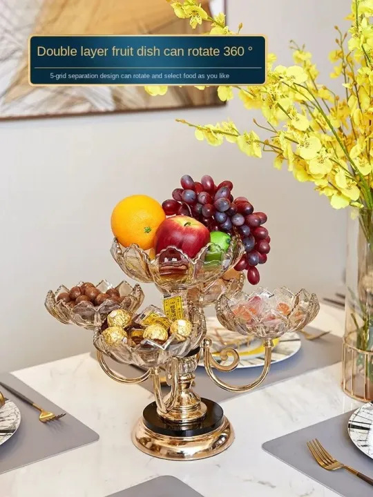 Rotating%20Dry%20Fruit%20Plate%20Rack%20Fruit%20plate%20living%20room%20household%20modern%20creative%20tea%20table%20light%20luxury%20-%20Image%203