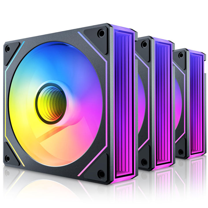 PRISM 7 PRO Case Cooling Fan 12cm ARGB 5V 3Pin 4 Pin PWM Computer Chassis Fan Infinity Mirror Silent Ventilador