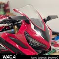 2ชิ้น กระจกวิง for HONDA CBR150R CBR250R CBR300R CBR400R CBR500R กระจกมองหลัง กระจกวิงเลท มอเตอร์ไซค์ที่ปรับแต่งได้ กระจกมองข้างหมุนได้ กระจกมองข้าง กระจกวิงแต่ง WACA #6127 ^1Z. 