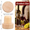 24 Pcs T Shaped Cork Plugs Reusable Wooden &  Wine & Beer Bottle Stoppers. 