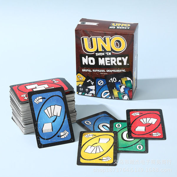 Uno No Mercy Edition - New Classic Card Game for All Ages, Unisex Party Game, Collectible Collection