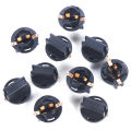 10pcs T10 Socket Dashboard Instrument Panel Socket T10 W5W 168 192 194 Twist Lock Wedge Bases Lamp Dash Bulb Plug.