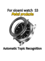 Cover for Xiaomi watch watch S3 original metal bezel black rainbow esim silver stainless steel bezel screen. 